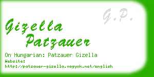 gizella patzauer business card